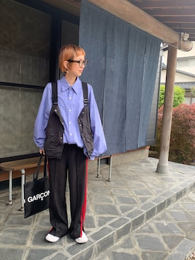 「BEAMS BOY（ビームスボーイ）のアイテム（トップス）」を使った、mizu&sonさん（レディース・162cm）の春コーディネート