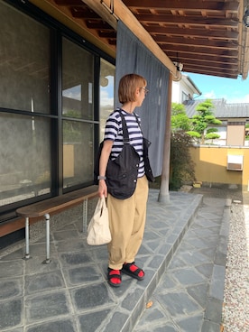 「BEAMS BOY（ビームスボーイ）のアイテム」を使った、mizu&sonさん（レディース・162cm）の夏コーディネート