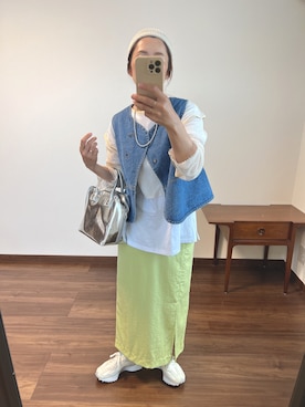 「FRAMeWORK（フレームワーク）のアイテム（アクセサリー）」を使った、nanさん（レディース・155cm）の秋コーディネート