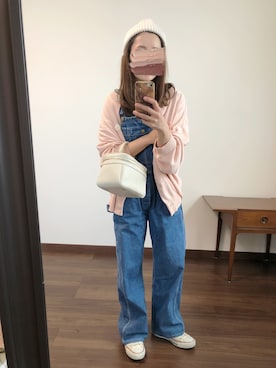 「chiiiibag」｜「アイテム（サロペット/オーバーオール）」を使った、nanさん（レディース・155cm）の秋コーディネート