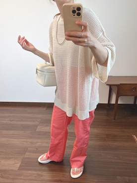 「chiiiibag」｜「アイテム（アクセサリー）」を使った、nanさん（レディース・155cm）の夏コーディネート