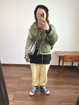「アイテム（ブルゾン）」を使った、nanさん（レディース・155cm）の冬コーディネート