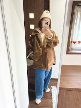 「THE YOn（ザヨン）のアイテム」を使った、nanさん（レディース・155cm）の冬コーディネート