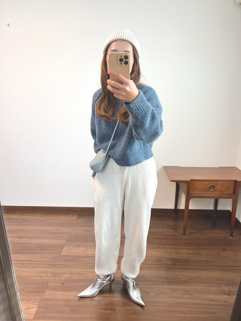 N474 H&amp;M ショート丈ニット knit ニットセーター H&M - N474 H&M ショート丈ニット knit ニットセーターの通販 by JJJ