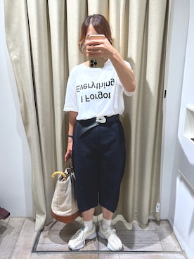 「A VACATION（アヴァケーション）のアイテム」を使った、nanさん（レディース・155cm）の秋コーディネート