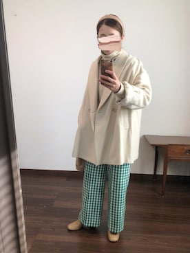 「Three Four Time（ｽﾘｰﾌｫｰﾀｲﾑ）のアイテム」を使った、nanさん（レディース・155cm）の冬コーディネート
