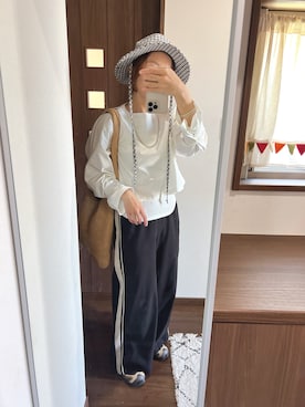 「ADAM ET ROPE'（アダムエロペ）のアイテム」を使った、nanさん（レディース・155cm）の春コーディネート