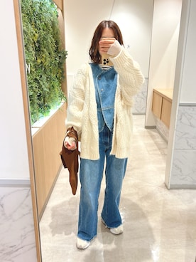 「アイテム（エコバッグ/サブバッグ）」を使った、nanさん（レディース・155cm）の秋コーディネート