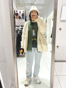 「アイテム（ブルゾン）」を使った、nanさん（レディース・155cm）の秋コーディネート