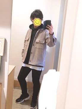 「DISCOAT（ディスコート）のアイテム（ジャケット/アウター）」を使った、TAさん（メンズ・178cm）の秋コーディネート