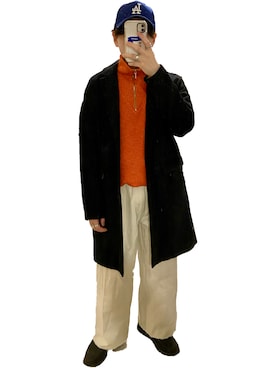 「SHAREEF（シャリーフ）のアイテム（ジャケット/アウター）」を使った、Don'tFollowMeさん（メンズ・165cm）の冬コーディネート