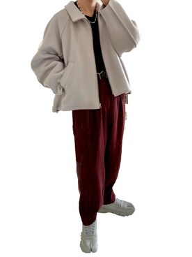 「my beautiful landlet（マイビューティフルランドレット）のアイテム（ブルゾン）」を使った、Don'tFollowMeさん（メンズ・165cm）の冬コーディネート