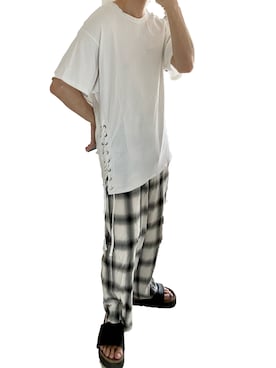 「THEE（シー）のアイテム」を使った、Don'tFollowMeさん（メンズ・165cm）の夏コーディネート