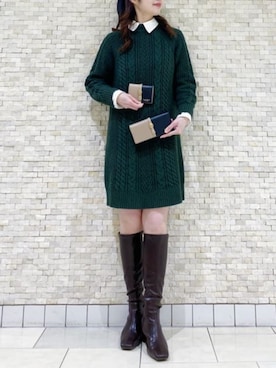 「アイテム（財布）」を使った、サマンサタバサプチチョイスさん（レディース・160cm）の冬コーディネート