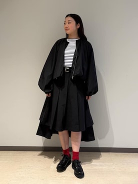 「ORCIVAL（オーシバル）のアイテム」を使った、Bshopスタッフさん（レディース・160cm）の春コーディネート