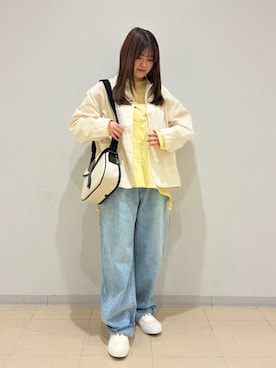 「ORCIVAL（オーシバル）のアイテム」を使った、Bshopスタッフさん（レディース・149cm）の春コーディネート