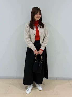 Bshopスタッフさん（レディース・149cm）の秋コーディネート