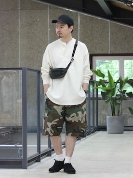 「アイテム（その他シューズ）」を使った、Bshopスタッフさん（メンズ・178cm）の冬コーディネート