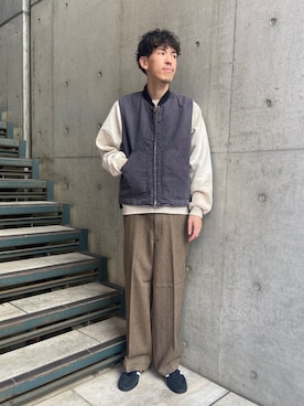 Bshopスタッフさん（メンズ・184cm）の冬コーディネート