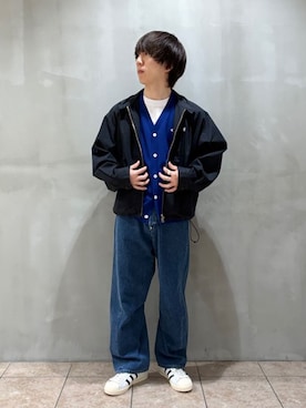 「GYMPHLEX（ジムフレックス）のアイテム」を使った、Bshopスタッフさん（メンズ・170cm）の春コーディネート