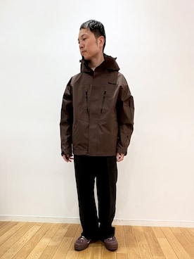 「アイテム（ナイロンジャケット）」を使った、Bshopスタッフさん（メンズ・163cm）の冬コーディネート