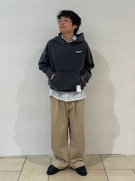 「アイテム（その他シューズ）」を使った、Bshopスタッフさん（メンズ・168cm）の秋コーディネート