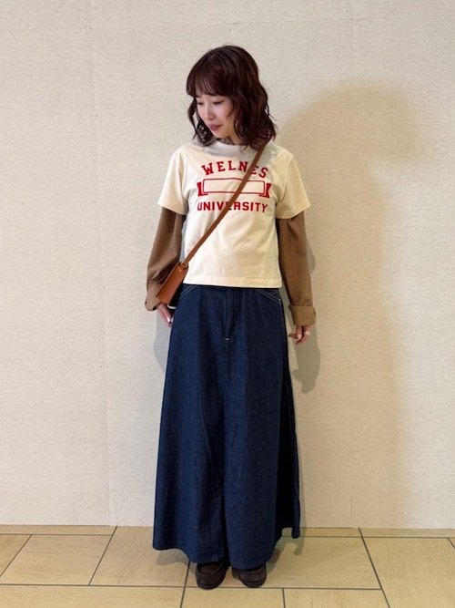 値下げ】orslow BEAMSBOY 別注 デニムロングスカート 値下げ】orslow