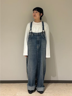 「Bshop（ビショップ）のアイテム」を使った、Bshopスタッフさん（レディース・157cm）の冬コーディネート