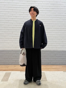 「ORCIVAL（オーシバル）のアイテム」を使った、Bshopスタッフさん（メンズ・165cm）の春コーディネート