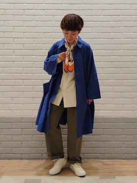 「ORCIVAL（オーシバル）のアイテム」を使った、Bshopスタッフさん（レディース・158cm）の春コーディネート