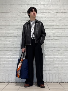 Bshopスタッフさん(メンズ・174cm)の春コーディネート