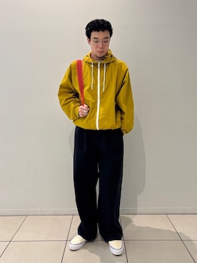 「ORCIVAL（オーシバル）のアイテム」を使った、Bshopスタッフさん（メンズ・170cm）の春コーディネート