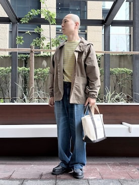 Bshopスタッフさん(メンズ・163cm)の春コーディネート