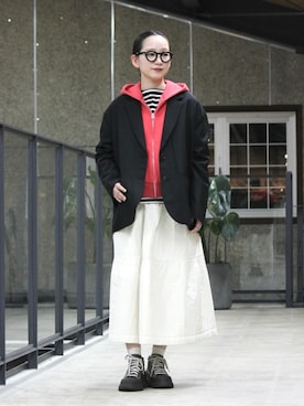 Bshopスタッフさん(レディース・157cm)の春コーディネート