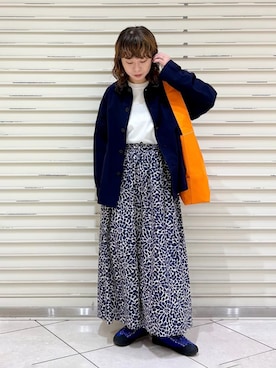 「ORCIVAL（オーシバル）のアイテム」を使った、Bshopスタッフさん（レディース・154cm）の春コーディネート