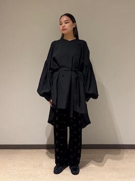 「Bshop（ビショップ）のアイテム」を使った、Bshopスタッフさん（レディース・160cm）の冬コーディネート