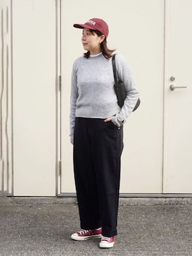 Bshopスタッフさん（レディース・163cm）の冬コーディネート