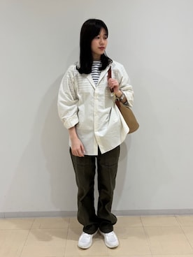 「BRADY（ブレディー）のアイテム」を使った、Bshopスタッフさん（レディース・158cm）の春コーディネート