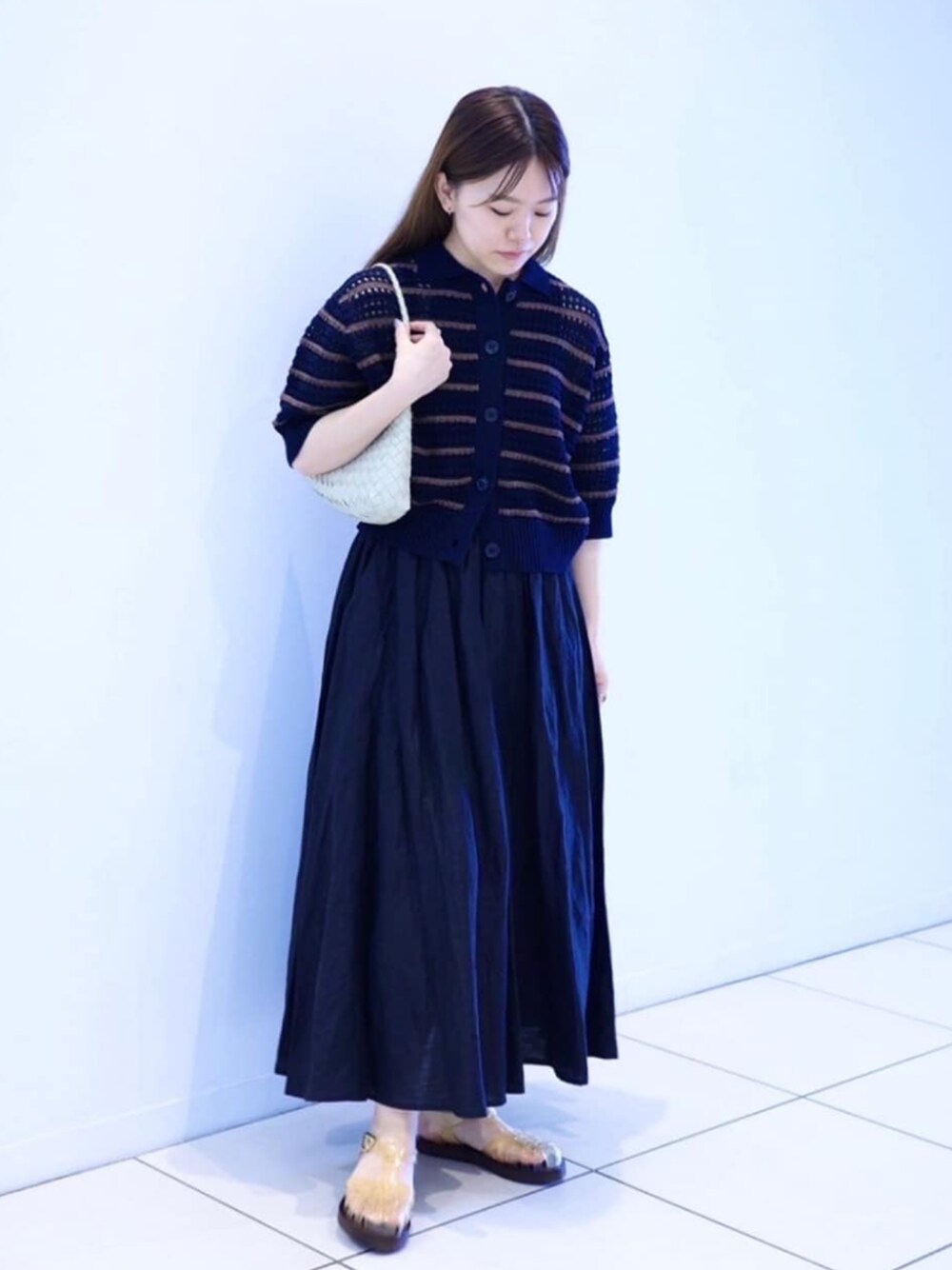 ADAWAS（アダワズ）の「ADAWAS | コットンニット ポロカーディガン