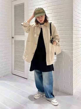 「BRADY（ブレディー）のアイテム」を使った、Bshopスタッフさん（レディース・154cm）の春コーディネート