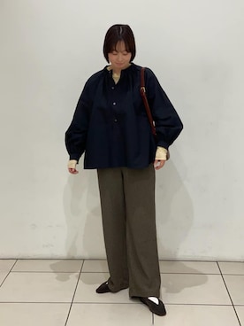 「MIMI BERRY（ミミベリー）のアイテム」を使った、Bshopスタッフさん（レディース・160cm）の春コーディネート