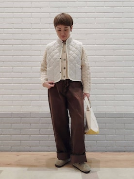 Bshopスタッフさん（レディース・158cm）の冬コーディネート