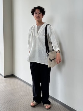 「BRADY」｜Bshopスタッフさん（メンズ・172cm）の夏コーディネート