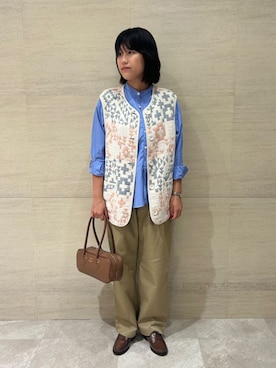 「PENDLETON（ペンドルトン）のアイテム（ジャケット/アウター）」を使った、Bshopスタッフさん（レディース・167cm）の秋コーディネート