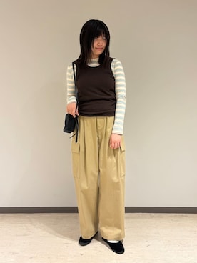 Bshopスタッフさん（レディース・164cm）の秋コーディネート