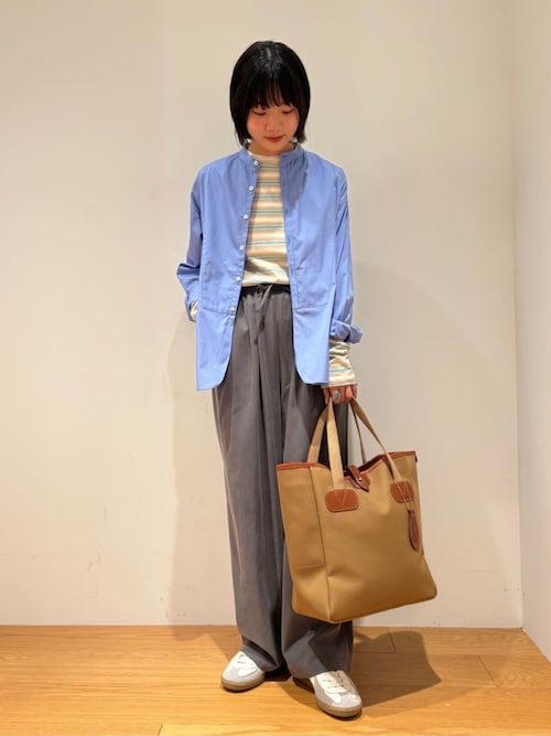 美品▲TICCAティッカ//ビブヨークシャツ ライトブラウン 美品△TICCAティッカ//ビブヨークシャツ ライトブラウン