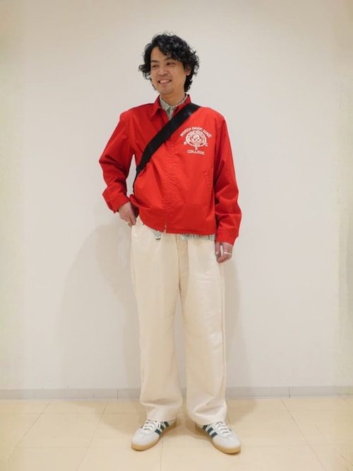 【めだば】ダントンパンツ&ベルト DANTON | カラーデニム ベルトイージーパンツ MEN（デニムパンツ
