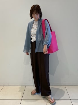 Bshopスタッフさん(レディース・160cm)の夏コーディネート
