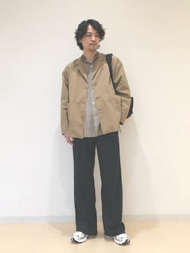 「Wrangler（ラングラー）のアイテム」を使った、Bshopスタッフさん（メンズ・176cm）の春コーディネート