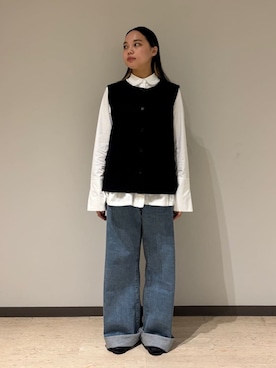 「Bshop（ビショップ）のアイテム」を使った、Bshopスタッフさん（レディース・160cm）の冬コーディネート